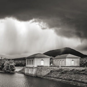 Storm clouds over the Ashokan Reservoir, August 3, 2018