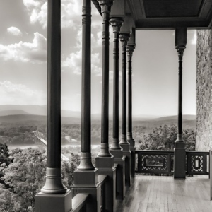 View toward the Rip van Winkle Bridge from Olana. July 4, 2018